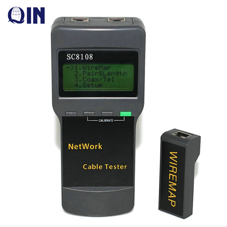 3lw-8108 Rj45 Network Lan Length Telephone Cable Location Tester Meter Measurement Tool